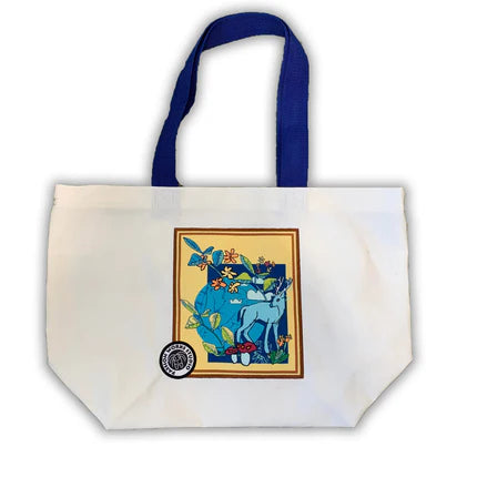 Blue Deer Floor and Moore Tote Bag