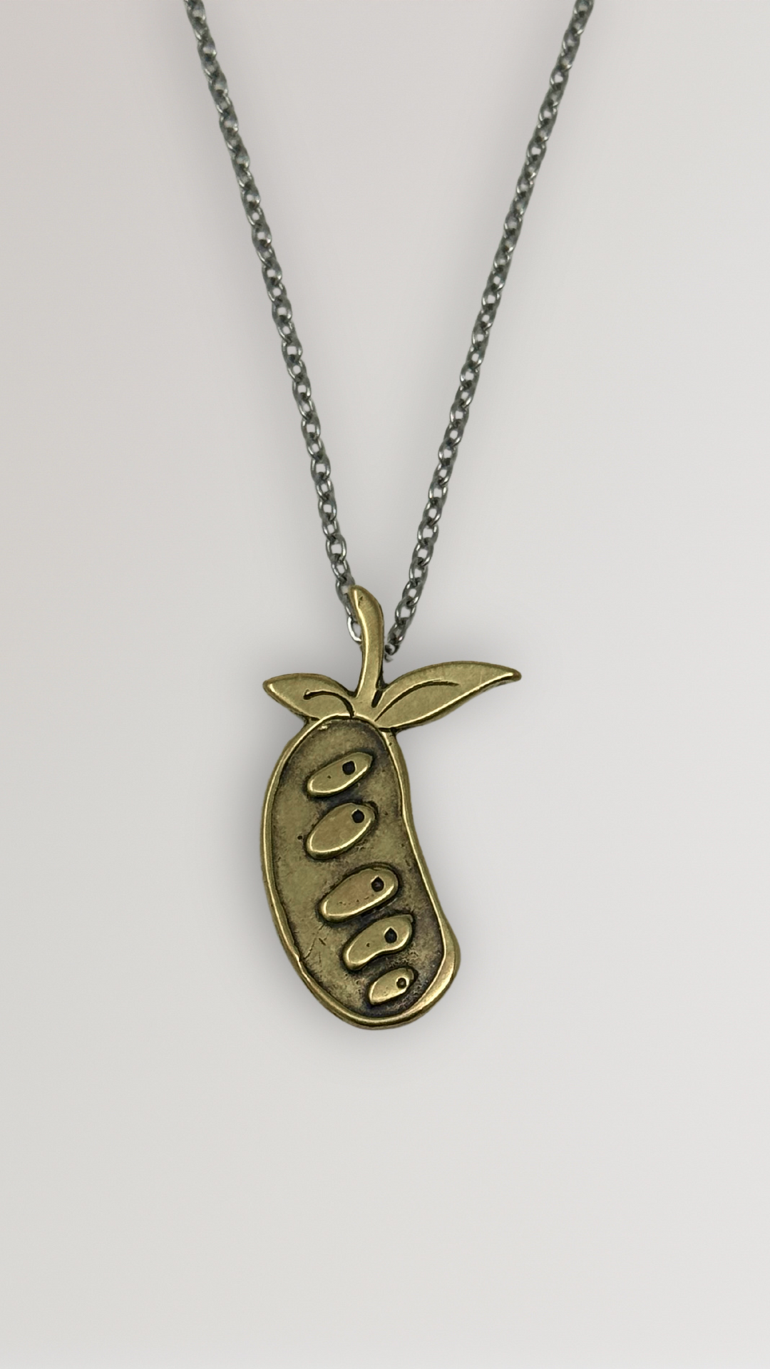 Pawpaw Charm Necklace - Yellow Bronze
