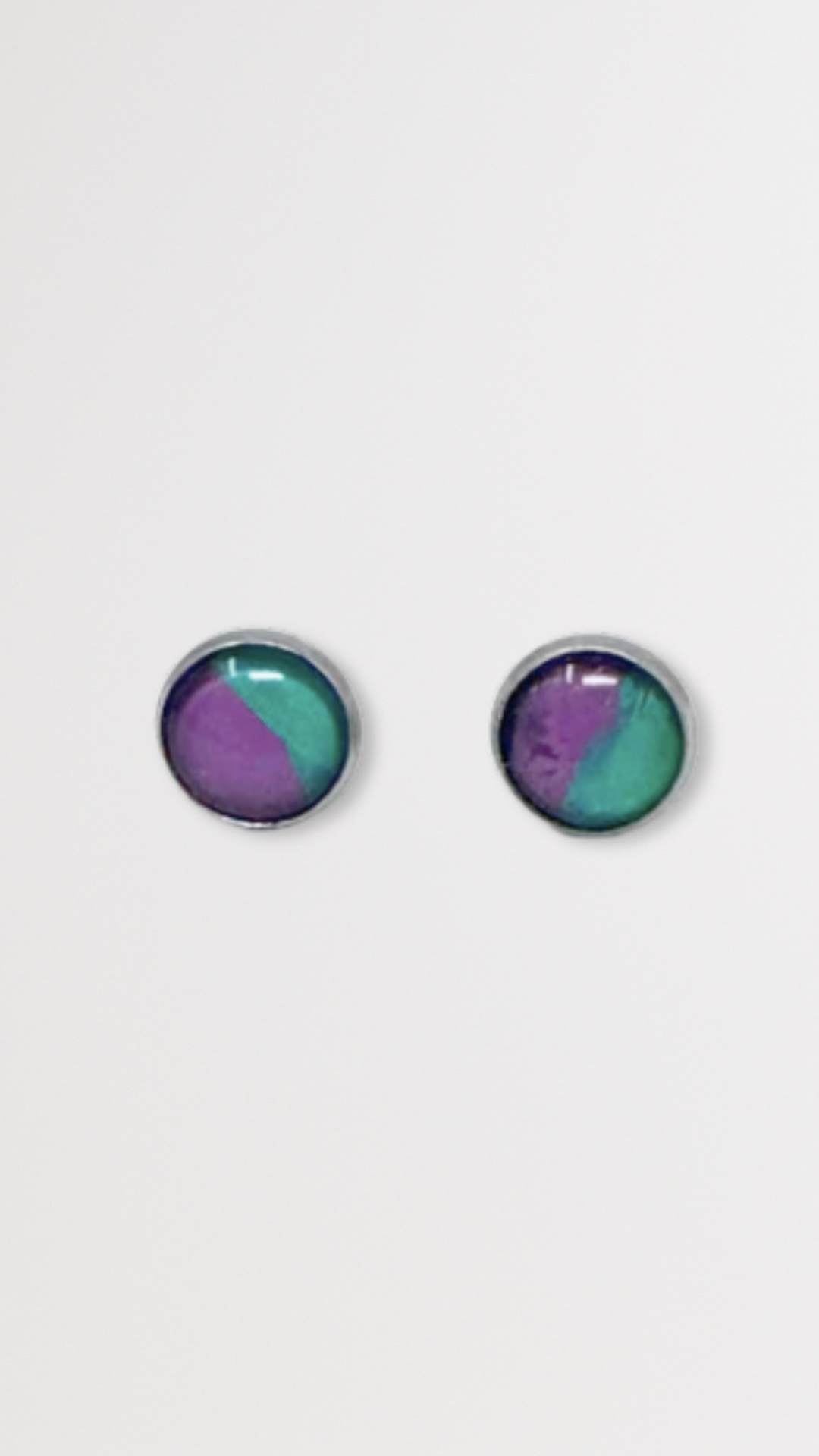Metal Bezel Earrings