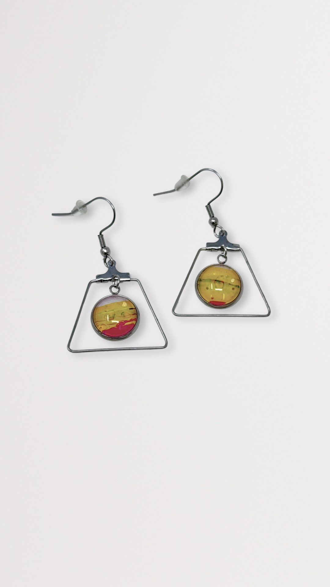 Metal Bezel Earrings - Turn It Gold
