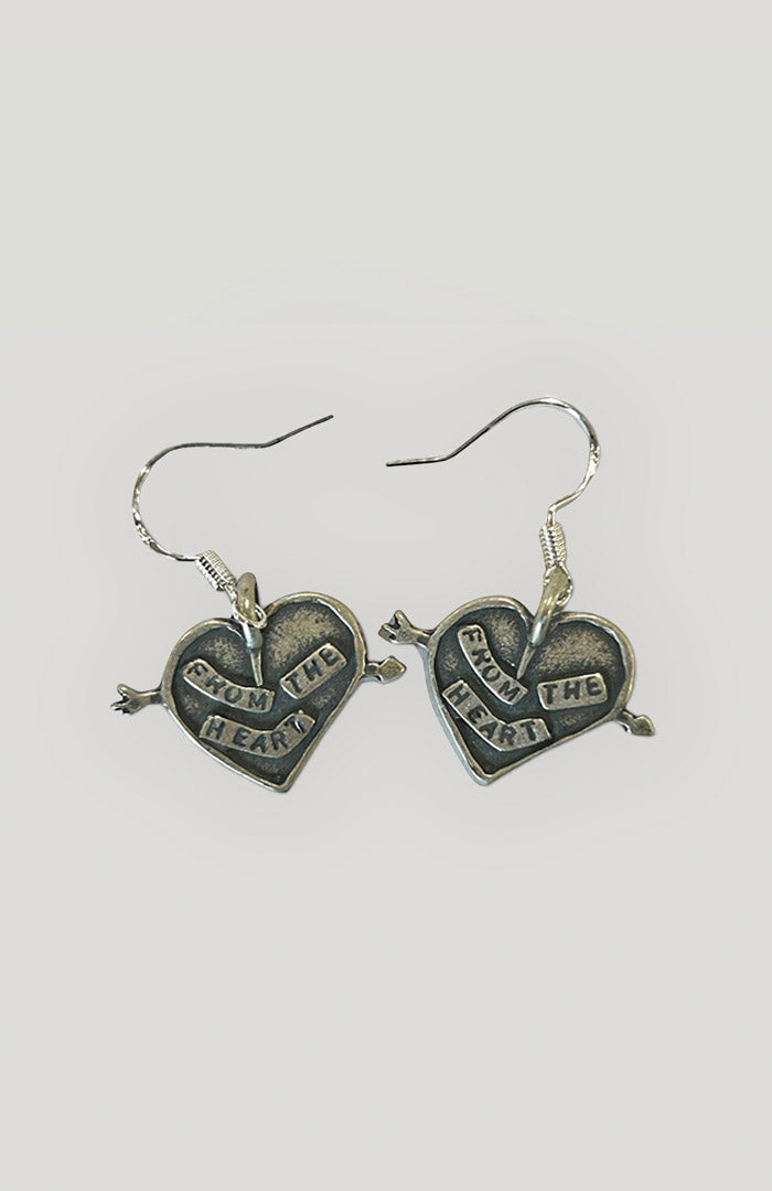 Silver Heart Earrings