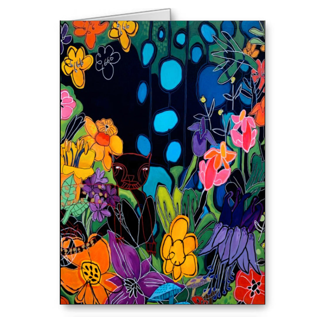 "Night Garden" Greeting Card