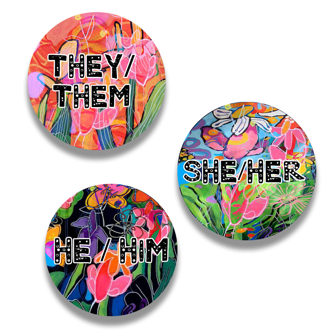 Pronoun Buttons